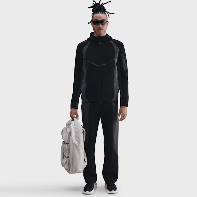 Nike Tech Color-Block Full-Zip Fleece Windrunner Jacket negro 92033 5