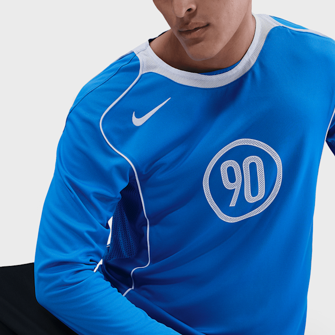 Nike Total 90 Dri-FIT Long-Sleeve Soccer Top blu 92137 5