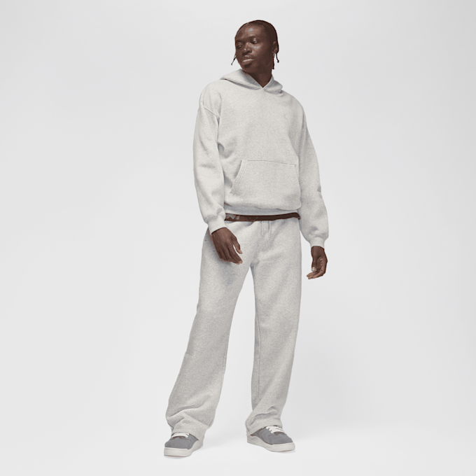 Jordan Brooklyn Fleece Oversized Open-Hem Pants gris 92244 6