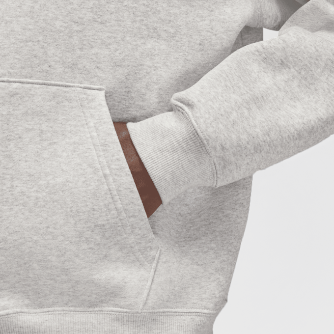 Jordan Brooklyn Fleece Oversized Hoodie siva 92248 5