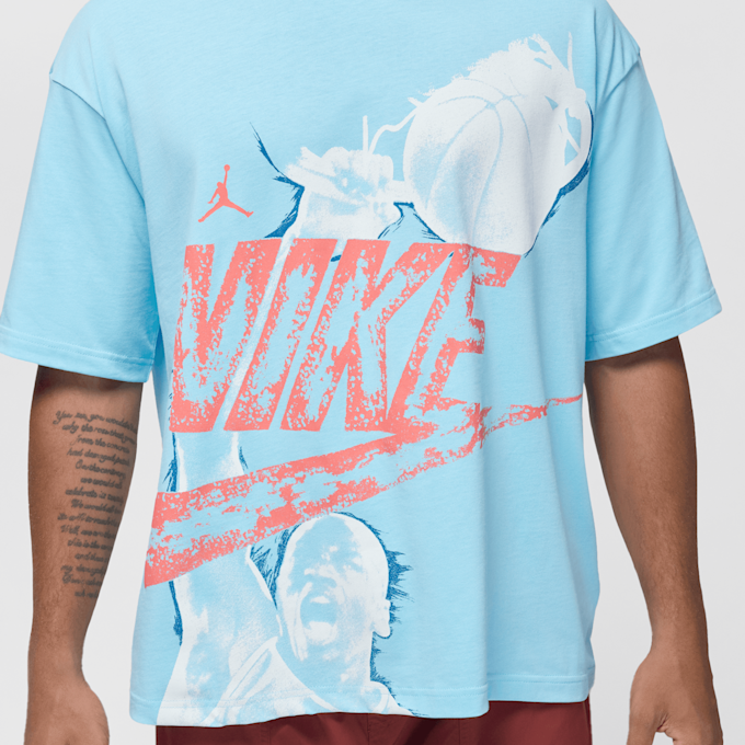 Jordan Reissue Oversized Short Sleeve Crew blu 92236 4