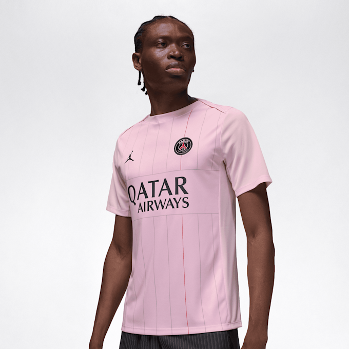 Jordan Paris Saint-Germain Academy Pro Fourth Dri-FIT Soccer Pre-Match Top różowy 92314 1