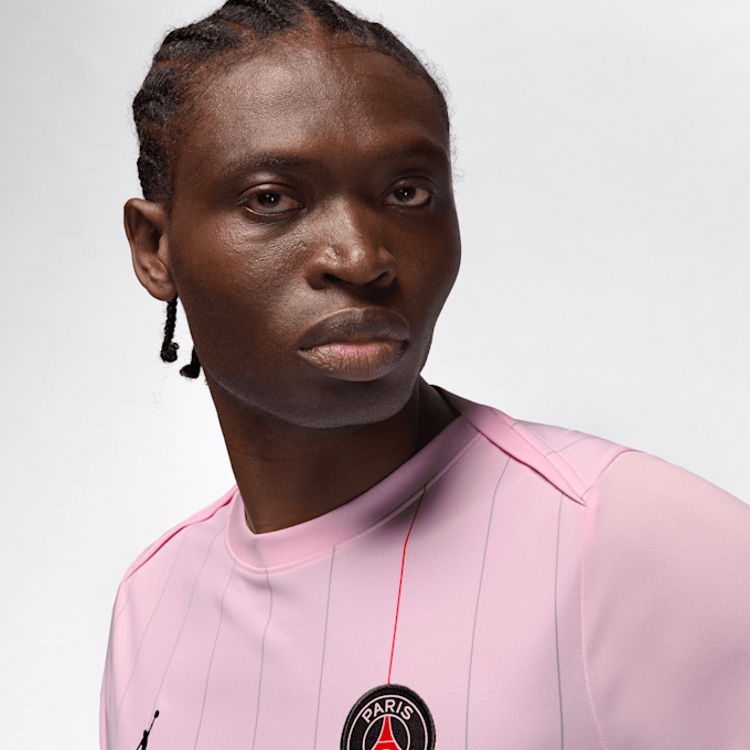 Jordan Paris Saint-Germain Academy Pro Fourth Dri-FIT Soccer Pre-Match Top różowy 92314 3