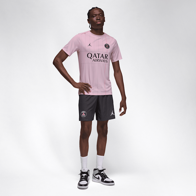 Jordan Paris Saint-Germain Academy Pro Fourth Dri-FIT Soccer Pre-Match Top różowy 92314 5