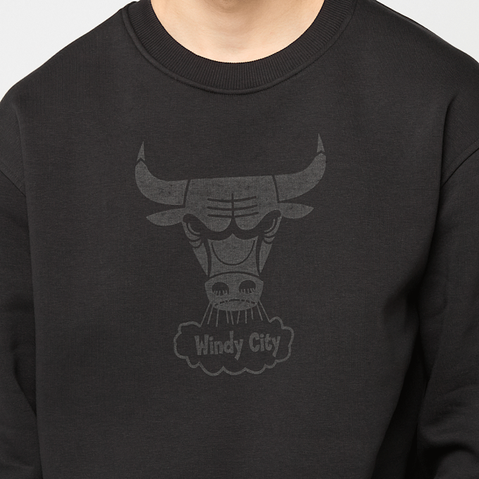Mitchell & Ness Tonal Logo Crew Chicago Bulls schwarz 92286 3
