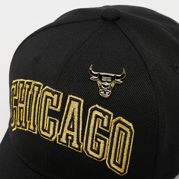 Mitchell & Ness Pinned Gold Pro Snapback NBA Chicago Bulls negro 92335 4
