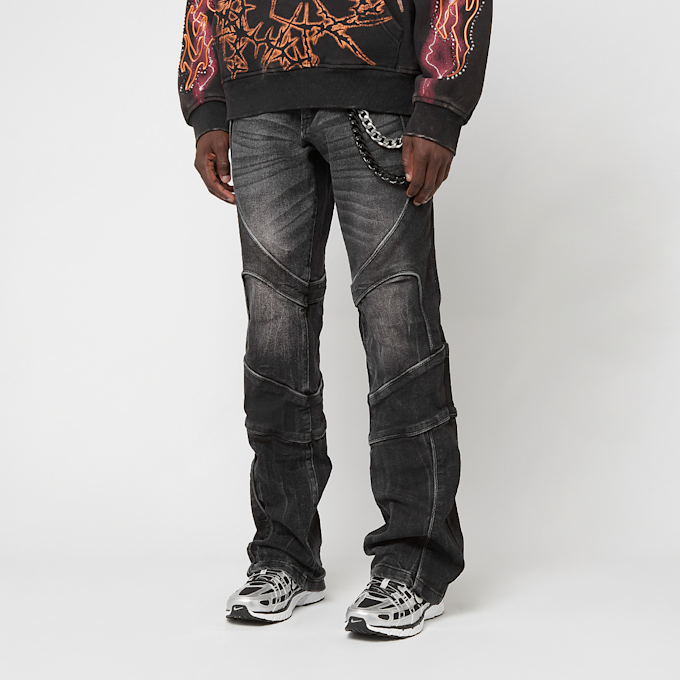 Smoke Rise Color Block & Piping Jeans nero 92690 1