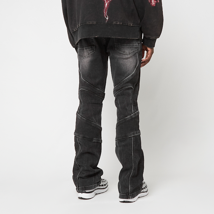 Smoke Rise Color Block & Piping Jeans schwarz 92690 2