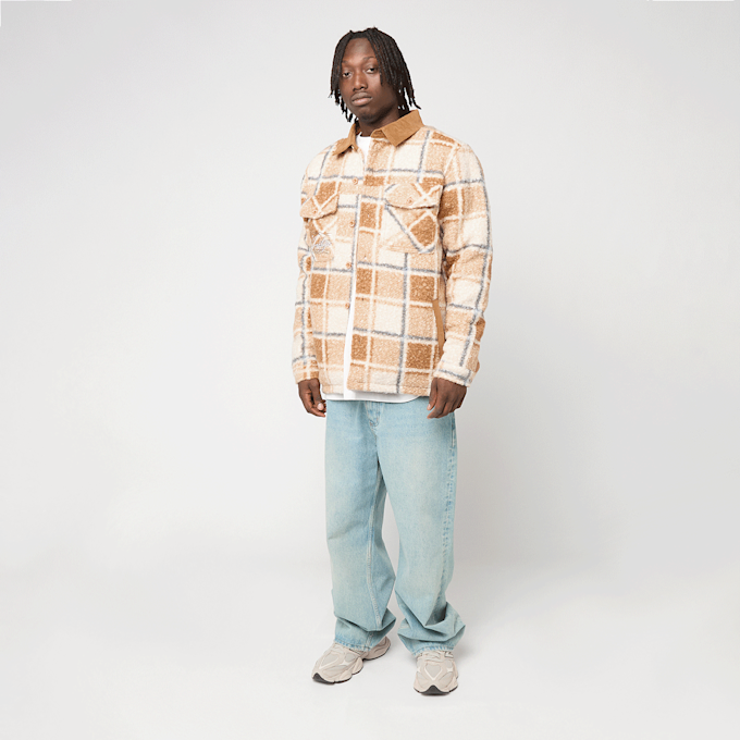 Smoke Rise Boucle Plaid Woven Shirt orange 92691 5