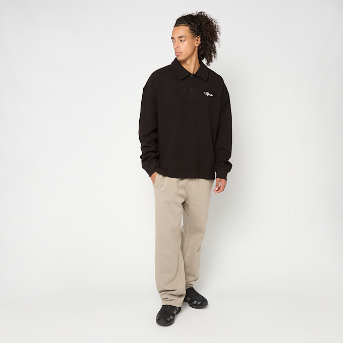 Pegador Signar Waffle Polo Longsleeve negro 92704 4