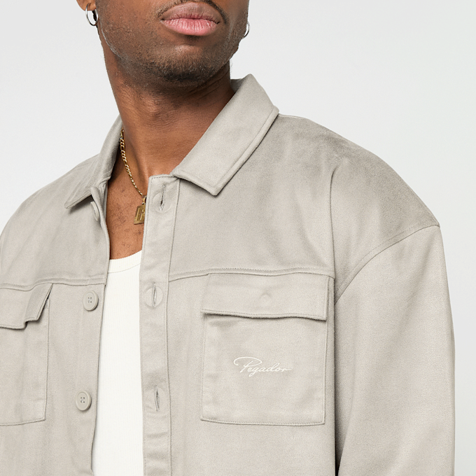 Pegador Madikeri Suede Overshirt gris 92702 3