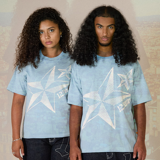 125mm x SNIPES UV-Reactive Regular T-Shirt 125mm x SNIPES blu 92761 1