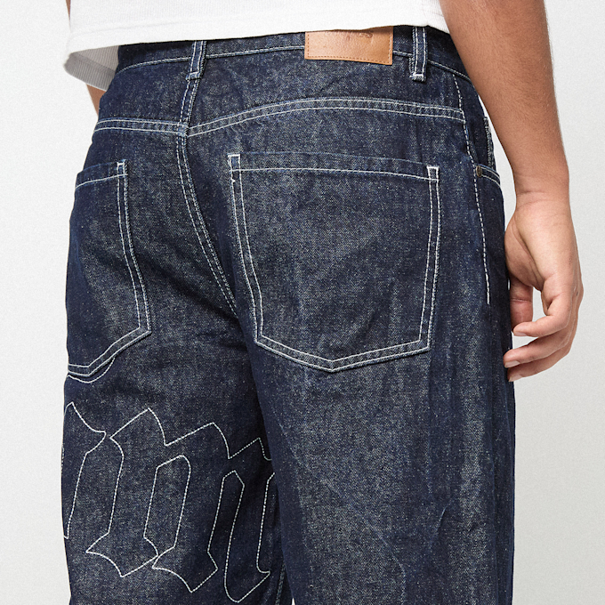 125mm x SNIPES Straight Leg Raw Denim 125mm x SNIPES blauw 92770 5