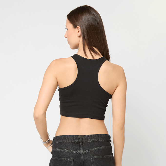 Urban Classics Ladies Cropped Rib Top zwart 92771 2