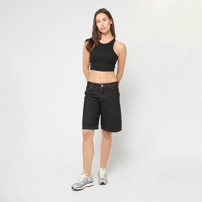 Urban Classics Ladies Cropped Rib Top zwart 92771 3