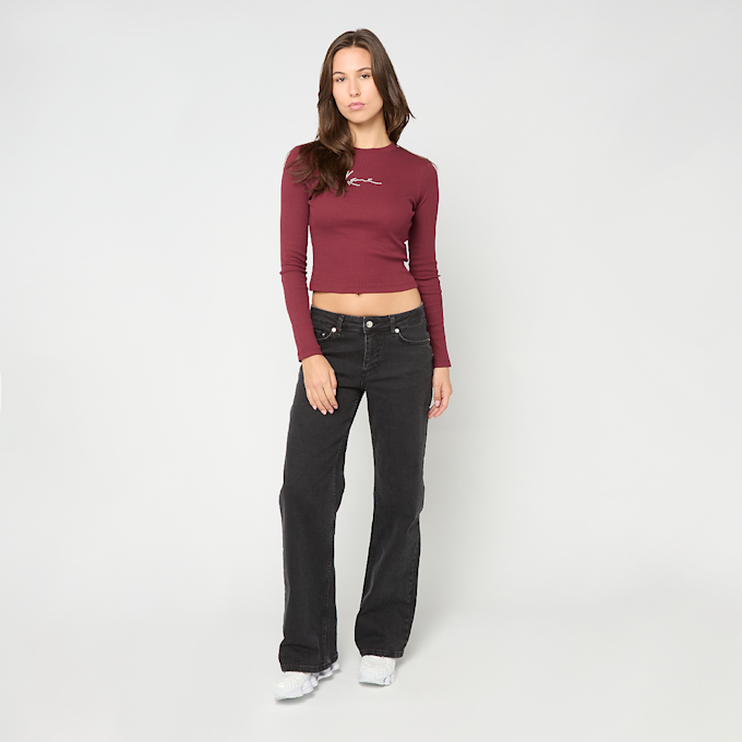 Karl Kani Small Signature Short Rib LS rosso 92789 4