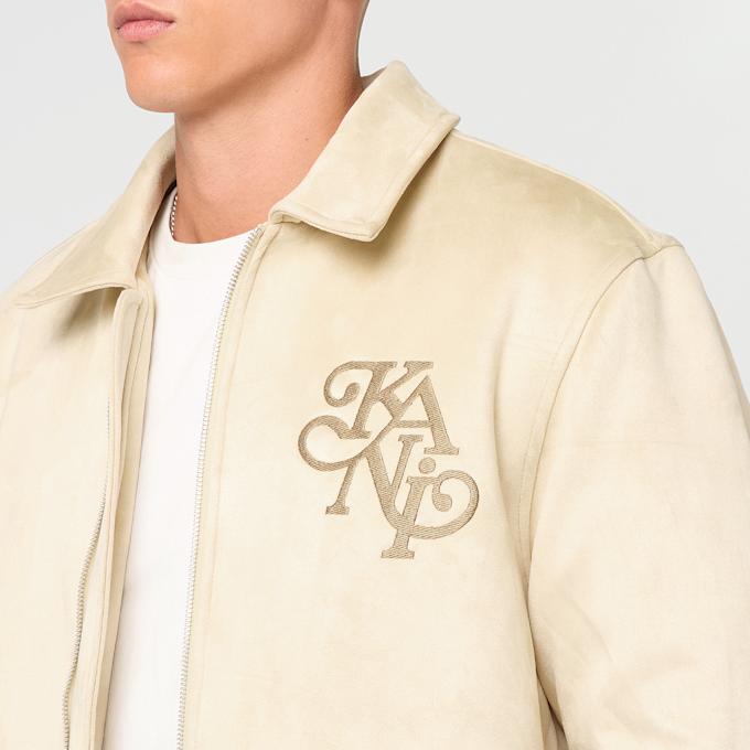 Karl Kani Kani Legacy Faux Suede Bowling Jacket beż 92869 3