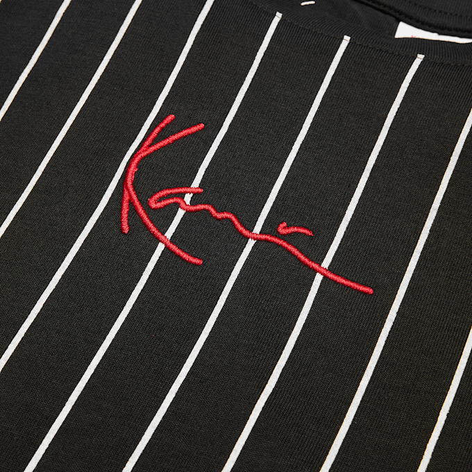 Karl Kani Small Signature Essential Pinstripe Tee Junior negro 92877 3