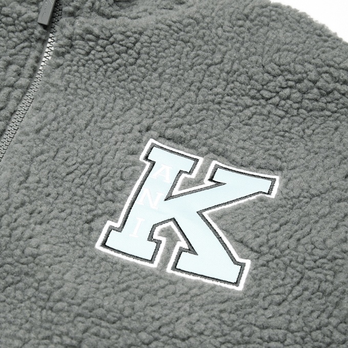 Karl Kani Retro Patch Teddy Trackjacket Junior szary 92879 3