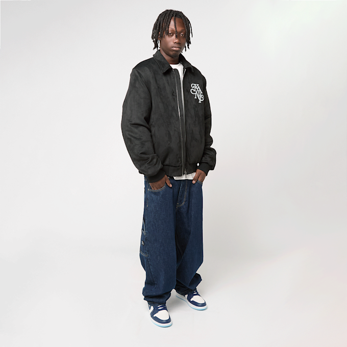 Karl Kani Kani Legacy Faux Suede Bowling Jacket czarny 92980 5