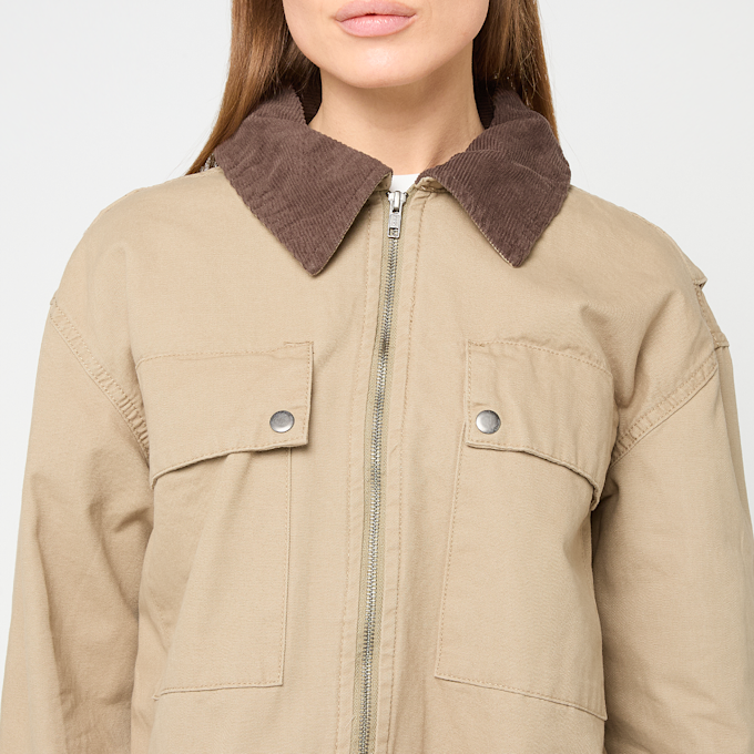 Urban Classics Ladies Workwear Cropped Cotton Jacket bež 92992 3