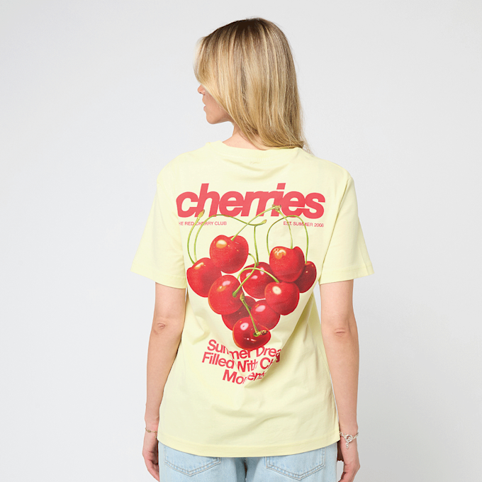 Miss Tee Cherrie Lovers Tee geel 93039 1
