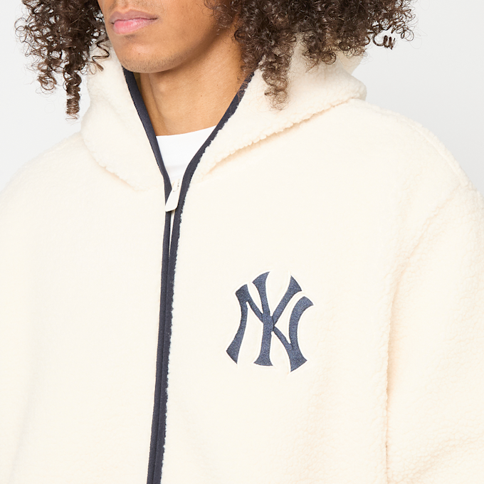 New Era Hooded Sherpa New York Yankees bege 93053 3