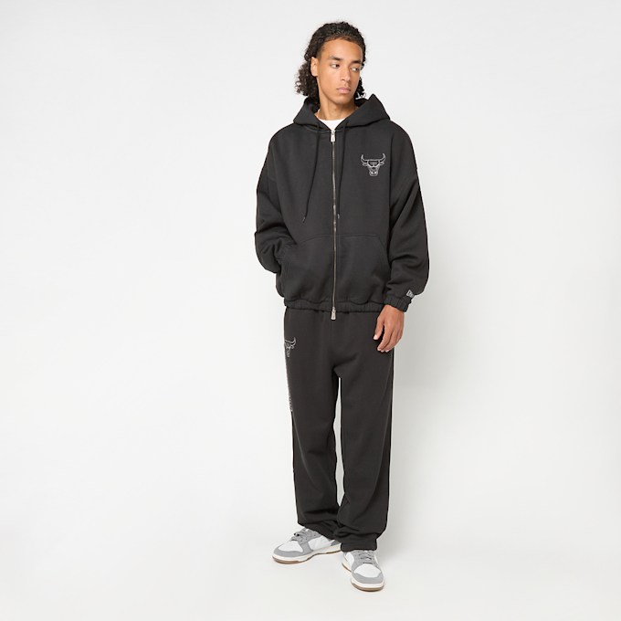 New Era NBA Linear Oversized Zt Hoodie Chicago Bulls preto 93051 6