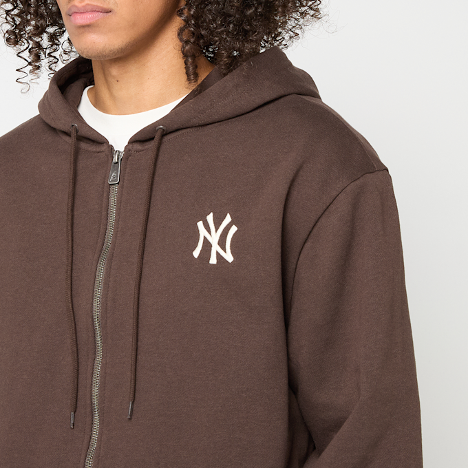 New Era MLB Midi Le Fullzip Hoodie New York Yankees castanho 93058 3