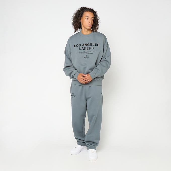 New Era NBA Linear Graphic Boxy Crew Los Angeles Lakers gris 93056 5