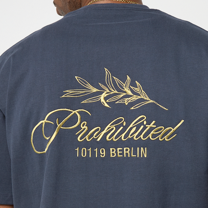Prohibited Leaf Tee azul 93075 3