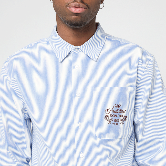 Prohibited Club Dress Shirt azul 93074 3