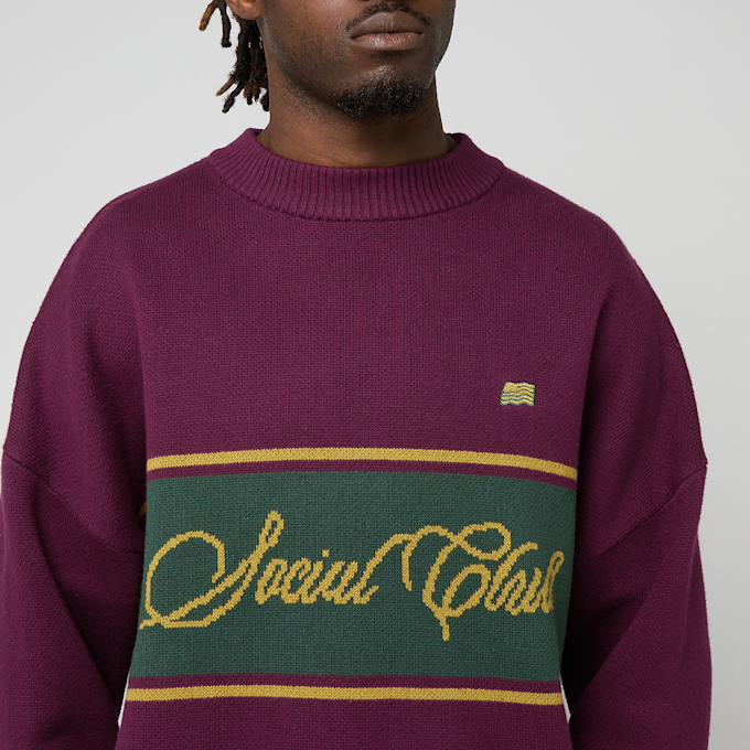 Prohibited Contrast SC Knit Sweater rot 99573 3