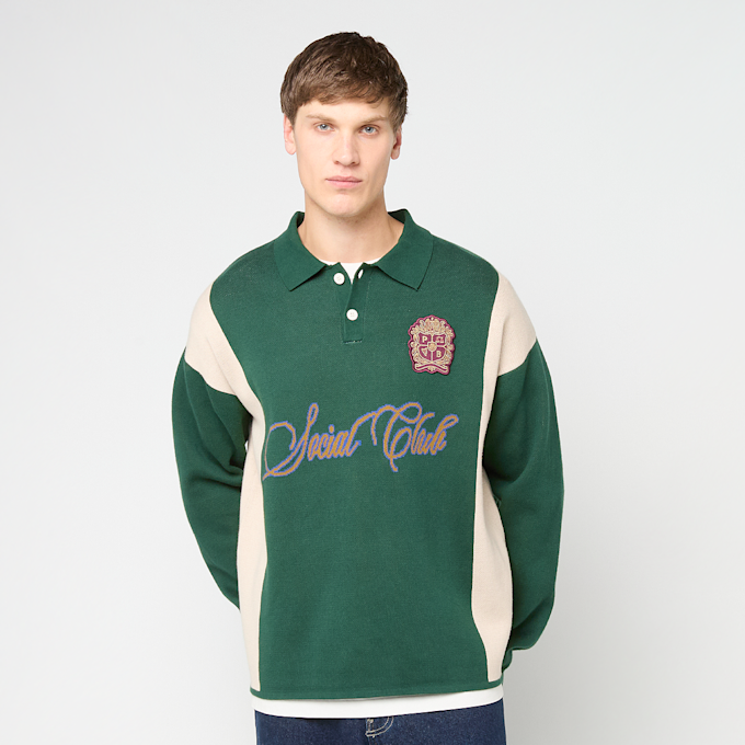 Prohibited Contrast Clubhouse Knit groen 99574 1