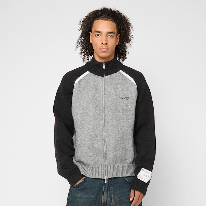 Another Cotton Lab Another Zip Knit Cardigan grigio 99799 1