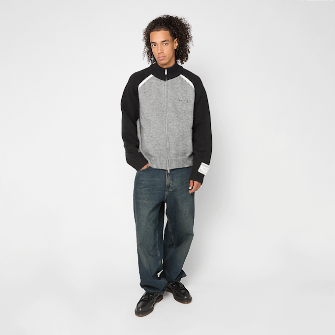 Another Cotton Lab Another Zip Knit Cardigan grigio 99799 6