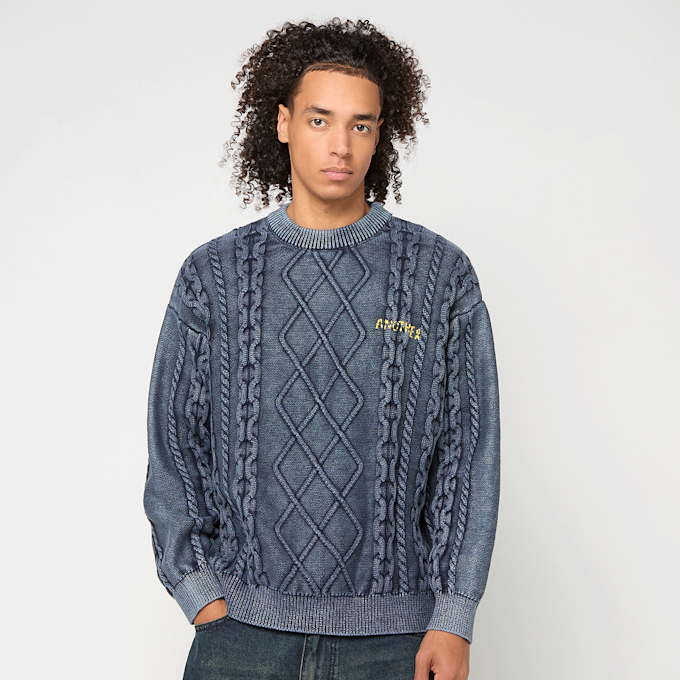Another Cotton Lab Another Kable Knit Sweater blauw 99798 1