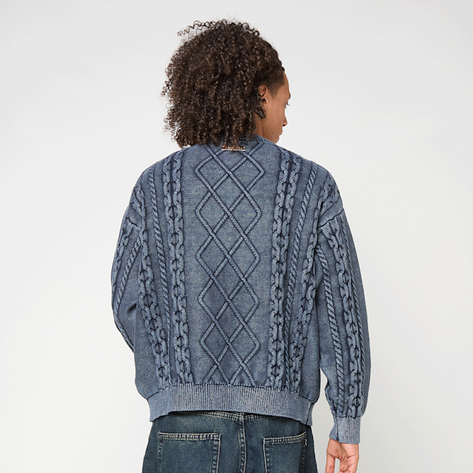 Another Cotton Lab Another Kable Knit Sweater blu 99798 2