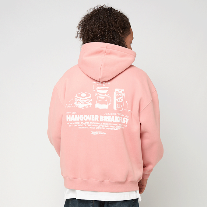 Another Cotton Lab Hangover Breakfast Zip Hoodie lichtroze 93110 1