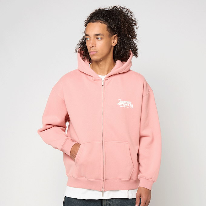 Another Cotton Lab Hangover Breakfast Zip Hoodie lichtroze 93110 2