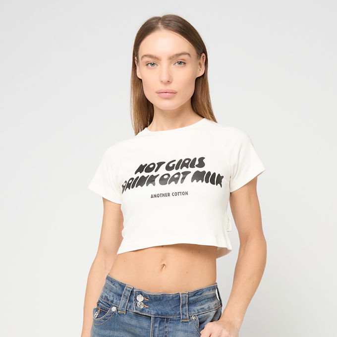 Another Cotton Lab Hot Girls Crop T-Shirt WMN bianco 93111 1
