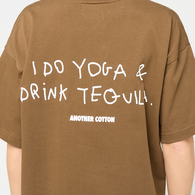 Another Cotton Lab Yoga & Tequila T-Shirt groen 93116 3