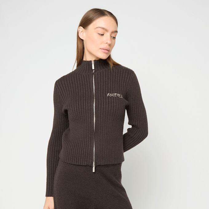 Another Cotton Lab Another Scribble Zipper braun 93118 1