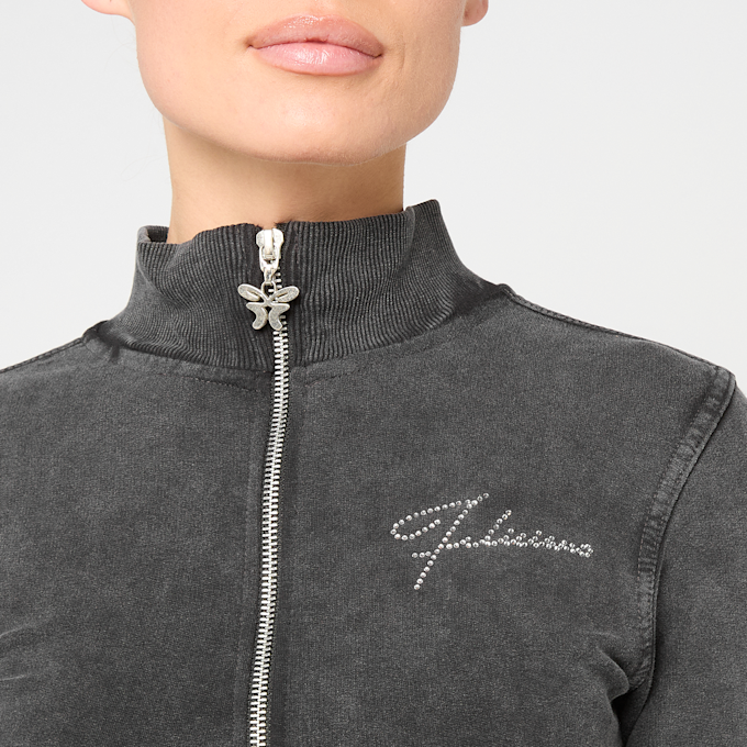 Felicious Vintage Tight Zip Jacket gris 93136 3