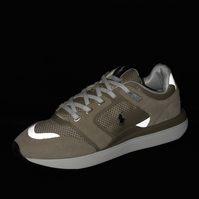 Polo Ralph Lauren Train 89 Suede-Paneled Sneaker beige 93310 8