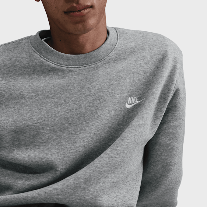 Nike   Club Fleece Crew szary 93367 3