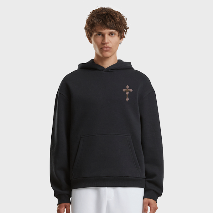 Mister Tee Heavenly Prayers Fluffy Hoody schwarz 93456 1