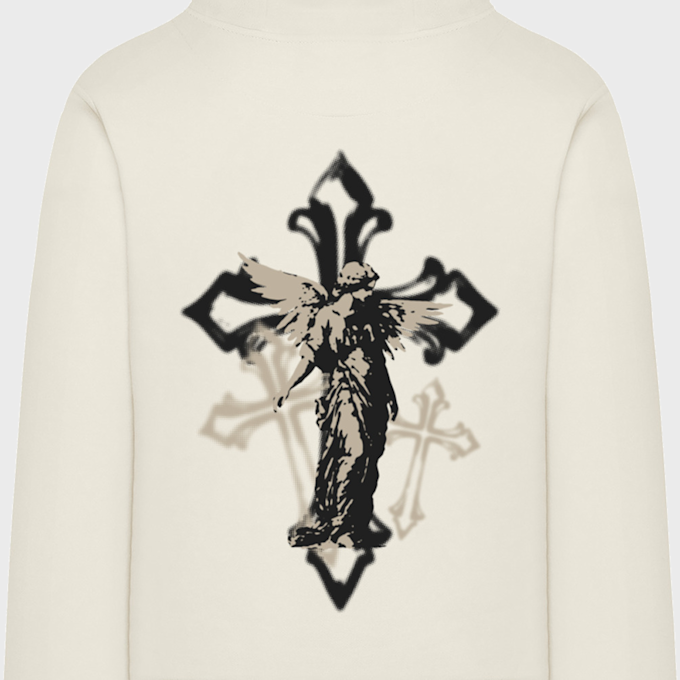 Mister Tee Holy Cross Hoody bež 93457 4