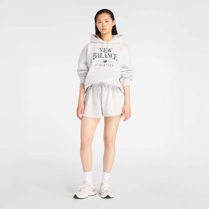 New Balance Linear Heritage Fleece Hoodie siva 93532 5