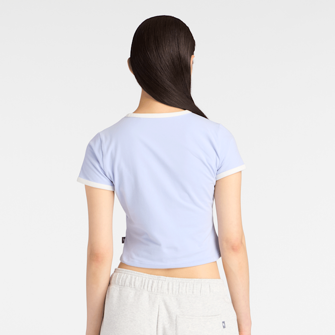 New Balance Linear Heritage Ringer T-Shirt niebieski 93536 2